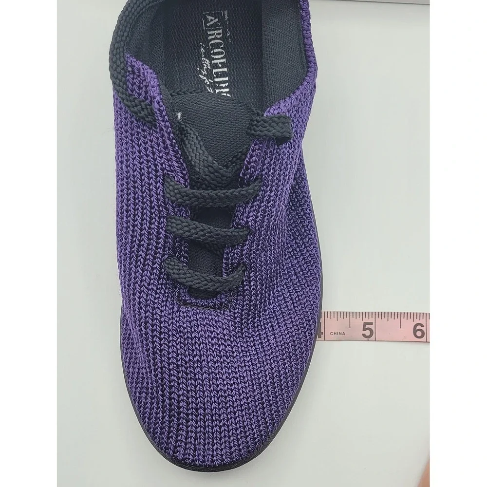 Arcopedico Classic Knit Lace Up Comfort Shoes Purple Women's EU 39 US 8.5 Vegan - Picture 8 of 9